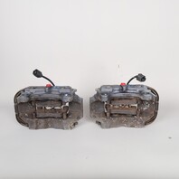 2004-2010 Porsche Cayenne Rear Brake Caliper Set Pair Brembo Black OEM