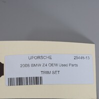2003-2008 BMW Z4 Dash Center Console Brushed Aluminum Trim 51456961775 OEM Used