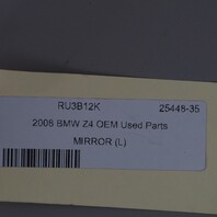2003-2008 BMW Z4 E85 Left Side View Door Mirror 51167189727 OEM Used