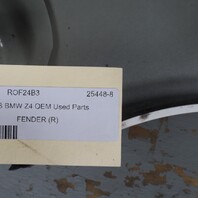 2003-2008 BMW Z4 Right Front Fender Alpine White 41357053328 OEM Used