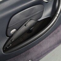 1999-2004 Porsche Boxster 986 Left  Door Panel Leatherette Blue OEM Used