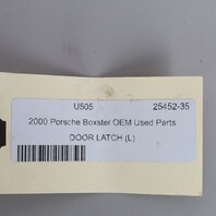 1998-2004 Porsche 911 Boxster Left Door Latch Lock 8N1837015A OEM Used