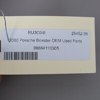 2000 Porsche Boxster 2.7 Speedometer Instrument Cluster 98664110305 OEM Used