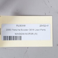 1999-2002 Porsche Boxster 986 Right Door Window Motor 98662410202 OEM Used