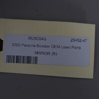 1997-2004 Porsche 911 Boxster Right Side View Door Mirror 5 Pin OEM Used