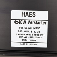 1999-2000 Porsche Boxster 986 Amplifier Amp HAES 98664531100 OEM Used