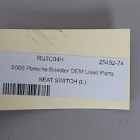 1997-2004 Porsche 911 996 Boxster 986 Left Seat Switch Black OEM Used