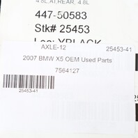 2007-2018 BMW X5 3.0 Rear Axle Shaft CV Joint 33207564127 OEM Used