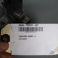 2007-2010 BMW X5 4.8 N62 Fuel Injector Set With Fuel Rail OEM 13537555761