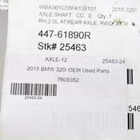 BMW 320i 330iGT 340iGT 428i Right Rear Axle Shaft CV Joint 33207609352 OEM Used