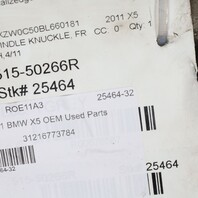 2007-2018 BMW X5 X6 Right Front Spindle Knuckle Hub 31216773784 OEM Used