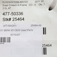 2007-2013 BMW X5 X6 Front Suspension Crossmember 31116779357 OEM Used