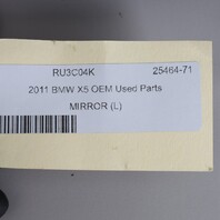 2010-2013 BMW X5 E70 Left Side View Door Mirror 51167282735 OEM Used