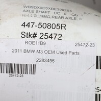 2008-2013 BMW M3 E90 E92 E93 Right Rear Axle Shaft CV Joint 33212283456 OEM Used