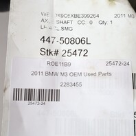 2008-2013 BMW M3 E90 E92 E93 Left Rear Axle Shaft CV Joint 33212283455 OEM Used