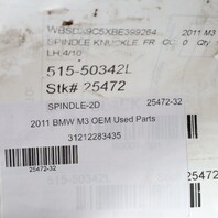 2008-2013 BMW M3 Left Front Spindle Knuckle Hub 31212283435 OEM Used