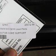 2008-2013 BMW M3 Front Radiator Support Bumper Reinforcement OEM Used