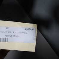 2008-2013 BMW M3 E93 Convertible Front Seats Pair Black OEM Used