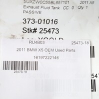2009-2013 BMW X5 M57 Diesel Passive DEF Tank 16197222146 OEM Used