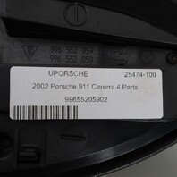 2000-2004 Porsche 911 996 Speedometer Cover Trim Leatherette Black OEM Used
