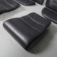 1999-2004 Porsche 911 996 Convertible Rear Seat Cushion Set Black OEM Used