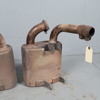 2002-2004 Porsche 911 996 3.6 Gemballa Exhaust Muffler Set Pair OEM Used