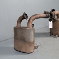 2002-2004 Porsche 911 996 3.6 Gemballa Exhaust Muffler Set Pair OEM Used
