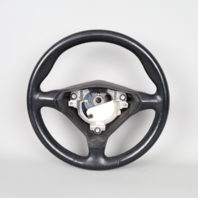 1999-2004 Porsche 911 Boxster Steering Wheel 3 Spoke Black 99634780454 OEM Used