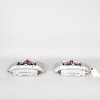 1999-2004 Porsche 911 996 C4 Rear Brake Calipers Brembo Set Pair Silver OEM Used