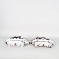 1999-2004 Porsche 911 996 C4 Front Brake Calipers Pair Silver Brembo OEM Used