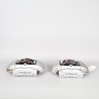 1999-2004 Porsche 911 996 C4 Front Brake Calipers Pair Silver Brembo OEM Used