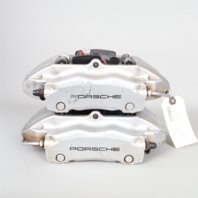 1999-2004 Porsche 911 996 C4 Front Brake Calipers Pair Silver Brembo OEM Used