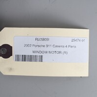 1999-2004 Porsche 911 Convertible Right Door Window Motor 99662410204 OEM Used