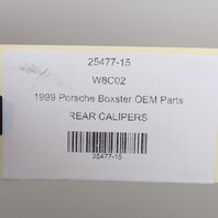 1997-2012 Porsche Boxster Cayman 986 987 Rear Brake Calipers Brembo Black OEM