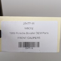 1997-2012 Porsche Boxster Cayman 986 987 Front Brake Calipers Brembo Black OEM