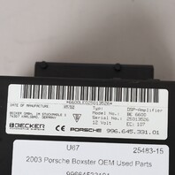 2003-2004 911 996 Porsche Boxster 986 Amplifier Becker DSP 99664533101 OEM Used