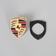 Porsche 911 Boxster Cayenne Hood Emblem Crest Badge 99655921100 OEM Used