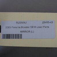 1997-2004 Porsche 911 996 Boxster 986 Left Side View Door Mirror 5 Pin OEM