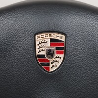 2000-2004 Porsche 911 Boxster 3 Spoke Steering Wheel Airbag Black OEM Used