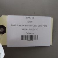 1997-2004 Porsche Boxster 986 Center Wind Deflector Screen Plexiglass OEM Used