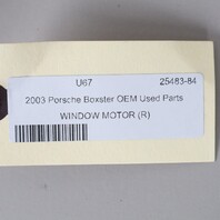 2003-2004 Porsche Boxster Right Door Window Motor 98662410203 OEM