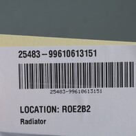 1997-2004 Porsche 911 996 Boxster 986 Left Radiator 99610613151 OEM