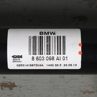 2011-2016 BMW 535i Rear Axle Shaft CV Jointt Right 33208603098 OEM