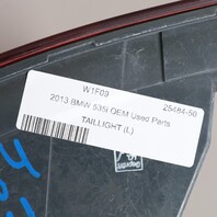 2011-2013 BMW 528i 535i 550i M5 F10 Left Tail Light 63217203231 OEM Used