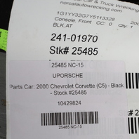 2000-2004 Chevrolet Corvette C5 Center Console Black OEM