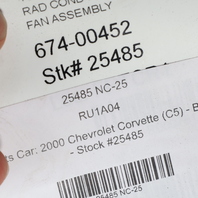 1998-2004 Chevrolet Corvette Radiator Fan With Shroud OEM