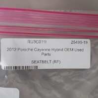 2011-2018 Porsche Cayenne Right Front Seat Belt 95880300110 OEM Used