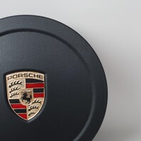 2011-2014 Porsche Cayenne Steering Wheel Airbag Leatherette Black