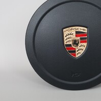 2011-2014 Porsche Cayenne Steering Wheel Airbag Leatherette Black