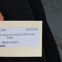 2011-2018 Porsche Cayenne Rear Seats Upper Lower Cushions Black Leather OEM